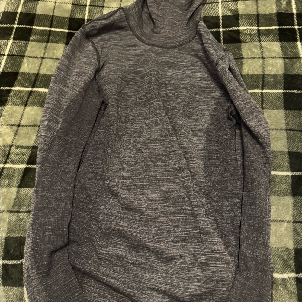 lululemon athletica Women's Heathered Gray Turtleneck Sweater